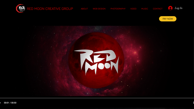 Red Moon Creative G.: Created complete business website w/ photos and drone video.