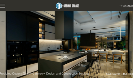 The Cabinet Garage: Complete Wix Studio website