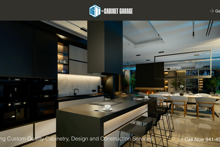 The Cabinet Garage: Complete Wix Studio website