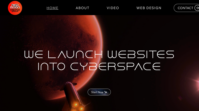 Red Moon Creative G.: Created complete business website w/ photos and drone video.