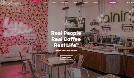 Raining Berries: A coffeeshop with a twist. Check it out to find out more!