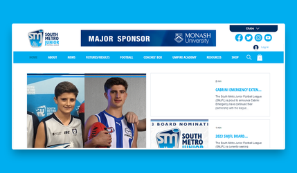 SMJFL: EditorX website and SEO transfer for the South Metro Junior Football League in Australia.