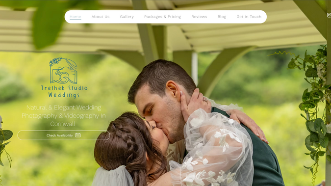 Trethek Wedding Studio: For this wedding photography studio, I delivered a full website redesign aimed at elevating the brand above local competitors and showcasing the artistry of their work.

Key features include:

Start-to-finish redesign with a visually stunning, user-friendly interface.

Integrated blog and social media embeds to enhance local SEO and drive engagement.

Strategic layout and image presentation to highlight the studio’s portfolio and unique style.

Optimised user experience to guide visitors smoothly from browsing to booking enquiries.

This project demonstrates a complete digital transformation, positioning the studio as a premier choice for couples seeking a professional and memorable wedding photography experience.