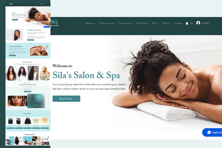 Slia's Salon & Spa: Full Web Design with eCommerce