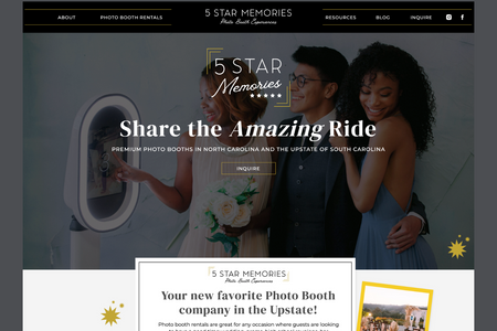5 STAR Memories LLC: Full Web Design