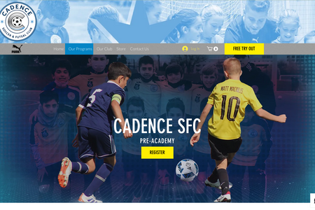 Cadence SFC: For Cadence SFC, a premier soccer academy, I had the privilege of designing their website and contributing to various aspects of their online presence. This included assisting with asset creation, crafting engaging soccer programs content, and streamlining new player registration processes. By collaborating closely with Cadence SFC, I aimed to provide a visually appealing and user-friendly website that effectively showcased their soccer programs while simplifying the registration experience for new players. The project aimed to enhance the academy's digital footprint and support its mission of nurturing young soccer talents.