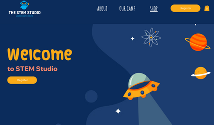 STEM STUDIO: I had so much fun designing this site from scratch and creating some fun animations that match the services provided and the target audience!