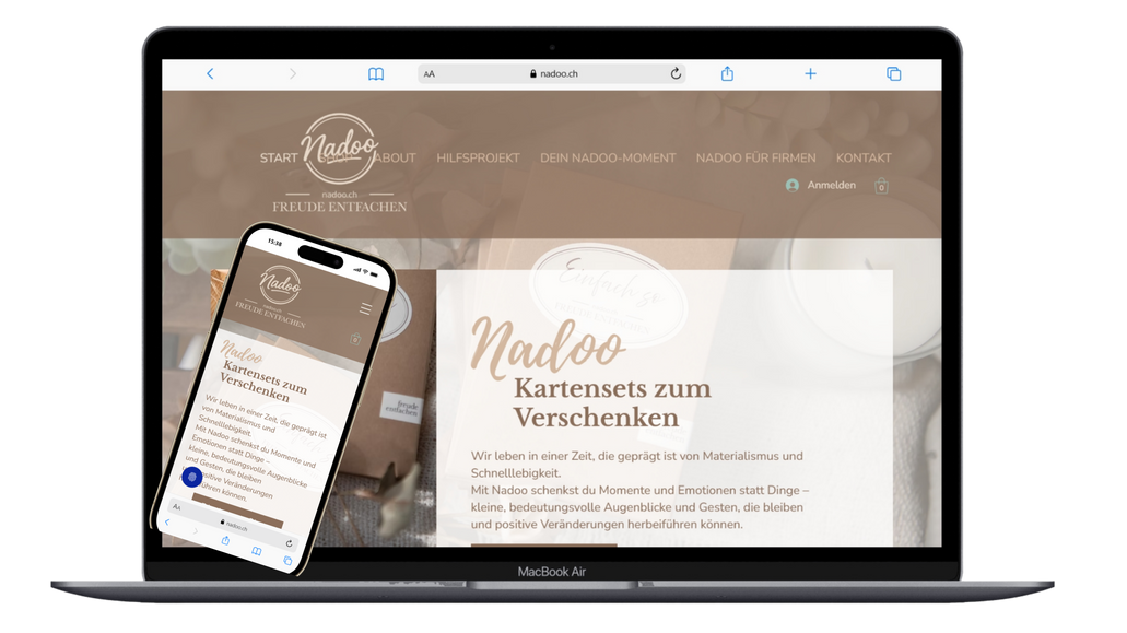 Nadoo: Design und Umsetzung, Layout, SEO/LLM