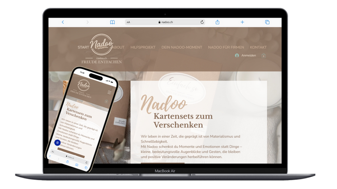 Nadoo: Design und Umsetzung, Layout, SEO/LLM