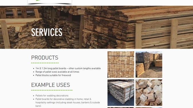 GP Pallets: Full website design and publish