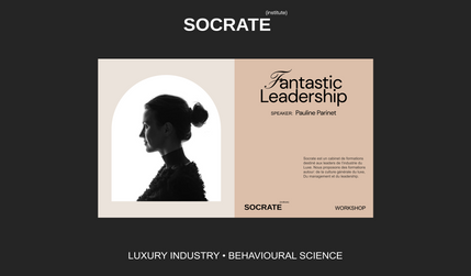 Socrate Institute: Socrate Institute, a training firm dedicated to leaders in the luxury industry, sought to elevate its brand image to reflect the excellence, sophistication, and responsiveness required in this demanding sector. The institute offers specialized programs focused on industry knowledge, management, and leadership.

To meet these needs, I crafted a refined and luxurious brand identity that embodies the institute’s commitment to delivering concrete, effective, and performance-driven training. This new brand image was seamlessly integrated into a website design that resonates with the high standards of the luxury industry, positioning Socrate Institute as a premier destination for leadership development.
