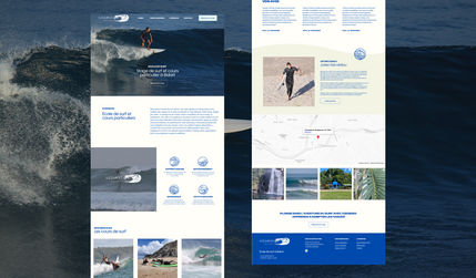 Xirimiri Surf: Xirimiri Surf School, nestled on the enchanting coast of the Basque Country, offers an immersive experience in the world of surfing under the guidance of Julien, a former high-level bodyboarding competitor. The school needed a website to effectively showcase Julien’s coaching services and streamline the booking process for lessons and courses.

I designed a website that captures the adventurous spirit of Xirimiri Surf School while providing clear information about the lessons and courses available. The site features an integrated online booking system, making it easy for prospective surfers to secure their spots. The design balances the excitement of surfing with user-friendly functionality, ensuring a seamless experience for visitors.