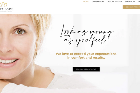 Medspa Divine: A Rochester, MN medspa business with a lead magnet and automated email.