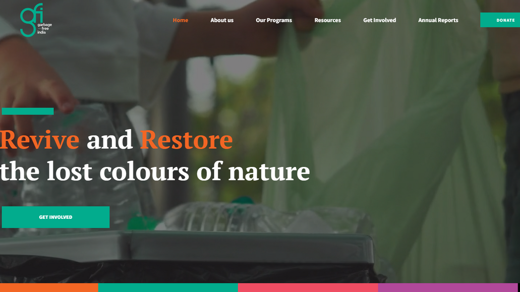 Garbage Free India: Created a website for an NGO with the classic editor -  Multipage with DonateNow options. 