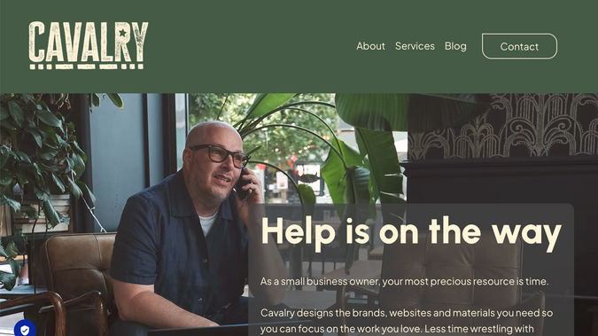 Cavalry: Creative agency showcase site. Built personal brand identity and Wix Studio website to demonstrate capabilities to potential clients. Strategic positioning highlighting brand design and website development services for small businesses. Features integrated blog for thought leadership and client education. Self-directed project showcasing end-to-end Wix Studio expertise.
