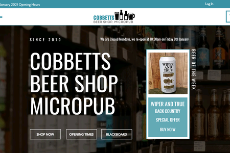 Cobbetts Beer Shop: Cobbetts Beer Shop Micropub contacted GR8 Graphix to create a website that worked on all devices, including an online e-commerce store that was easy for them to add new exciting products too.

GR8 Graphix continues to work with Cobbetts to increase its online social presence and generate more online sales.