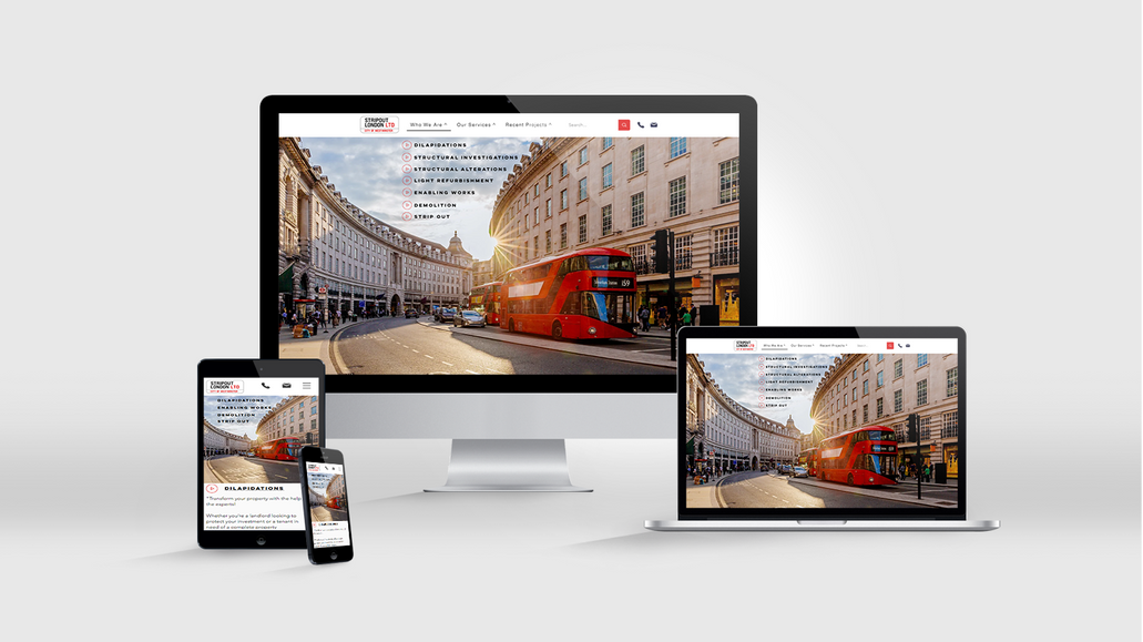 Stripout London: Stripout London Limited required on-site SEO work to be carried out throughout their Website. We implemented additional Keywords, Title Tags, Meta Description, Page Content, Meta Tags for Images, Refined Google My Business and Google Search Console and made changes to their Mobile Optimisation.