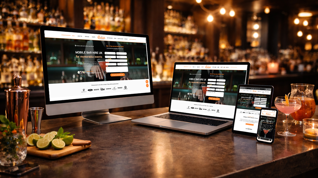 Cocktails & Bar Events: Cocktails and Bar Events contact us to improve their Search Engine Optimisation and appearance on Search Engines, we carried out a full SEO Audit through the site and implemented improvements throughout.