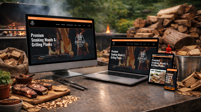 smokewood-shack: We designed a website with an E-commerce store for Smokewood Shack, who provide Premium Smoking Woods & Grilling Planks for BBQ's and Smokers. We made sure that the site was Optimised for Search Engines and also applied SEO to all products.