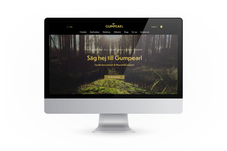 Gumpearl: Website design