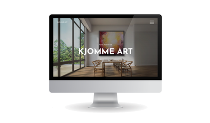 Kjomme Art: Website design