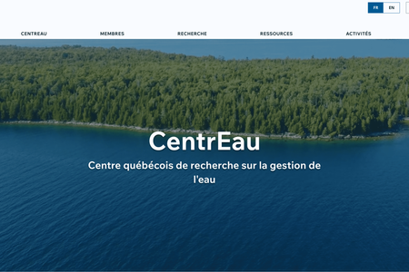 CentrEau: Refonte complète du site web de CentrEau, Centre québécois de recherche sur la gestion de l'eau de l'Université Laval. Le site comprends une version multilingue, 6 bases de données avec filtres et outil de recherche, ainsi que plusieurs lignes de code. Version mobile et SEO