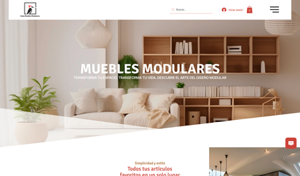 Cubo Muebles Modular: Cubo Muebles tiene una página web que refleja su enfoque en muebles modulares personalizados, con un diseño visual limpio y moderno, destacando la versatilidad y personalización de sus productos. La interfaz está orientada a la comodidad del usuario, con secciones claras que permiten explorar las opciones de diseño a medida, junto con imágenes de alta calidad que muestran ejemplos de sus productos. El desarrollo del sitio parece estar pensado para facilitar la experiencia de compra en línea, con una navegación sencilla y un proceso de solicitud bien estructurado.
