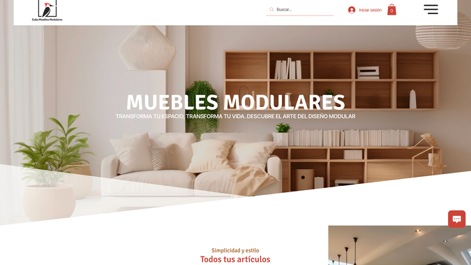 Cubo Muebles Modular: Cubo Muebles tiene una página web que refleja su enfoque en muebles modulares personalizados, con un diseño visual limpio y moderno, destacando la versatilidad y personalización de sus productos. La interfaz está orientada a la comodidad del usuario, con secciones claras que permiten explorar las opciones de diseño a medida, junto con imágenes de alta calidad que muestran ejemplos de sus productos. El desarrollo del sitio parece estar pensado para facilitar la experiencia de compra en línea, con una navegación sencilla y un proceso de solicitud bien estructurado.