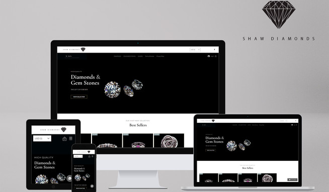 Shaw Diamonds: Our client has had a sterling reputation as high end diamond and jewellery dealer with a robust cliental in America and Africa. They approached Marshall Arts because of our ability to create a digital presence that could match the elegance of the brand. Now Shaw Diamonds is able to business across the globe.