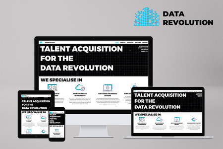 Data Revolution | Editor X: Data Revolution approached us in 2023 to do a major update their brand and website. We designed them a new logo, a new corporate identity and redesigned their entire website and sales brochure. Now Data Revolution has a stylish site built on Editor X that truly reflects that they are industry leader in tech revolution. 