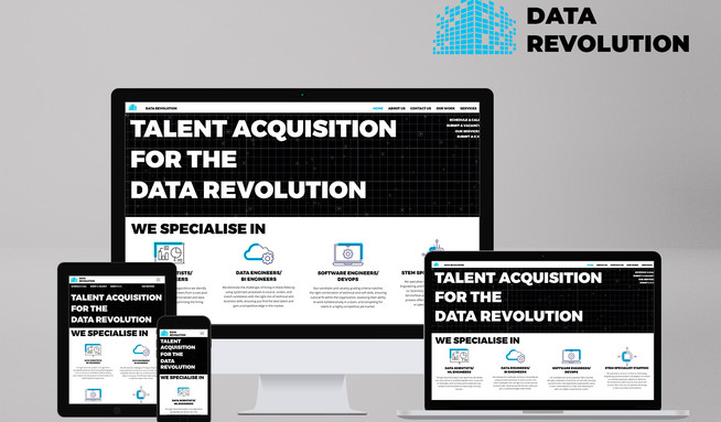 Data Revolution | Editor X: Data Revolution approached us in 2023 to do a major update their brand and website. We designed them a new logo, a new corporate identity and redesigned their entire website and sales brochure. Now Data Revolution has a stylish site built on Editor X that truly reflects that they are industry leader in tech revolution. 