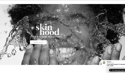 Skinhood: Sitio web dermatológico donde se diseñó sitio web por completo