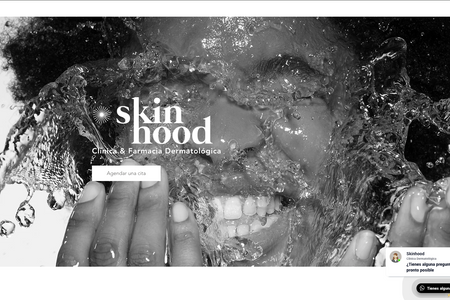 Skinhood: Sitio web dermatológico donde se diseñó sitio web por completo