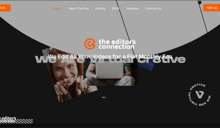 Editor's Connection : Diseño y desarrollo de página web para empresa de edición de vídeo
