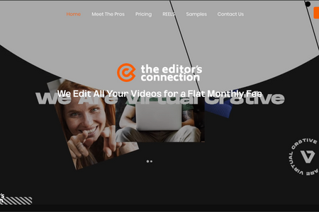 Editor's Connection : Diseño y desarrollo de página web para empresa de edición de vídeo