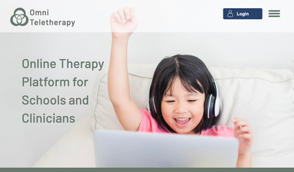 Omni Teletherapy: Redesign of technology website for speech teletherapy start-up.