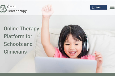 Omni Teletherapy: Redesign of technology website for speech teletherapy start-up.