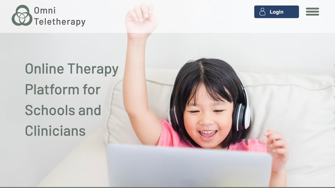 Omni Teletherapy: Redesign of technology website for speech teletherapy start-up.