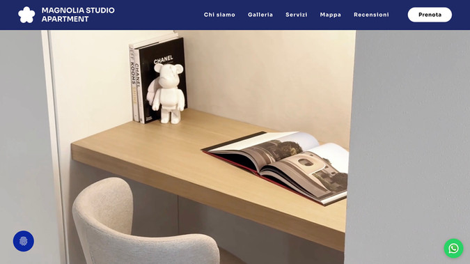 Magnolia Studio Apartment: Creazione Sito Web - Affitti brevi