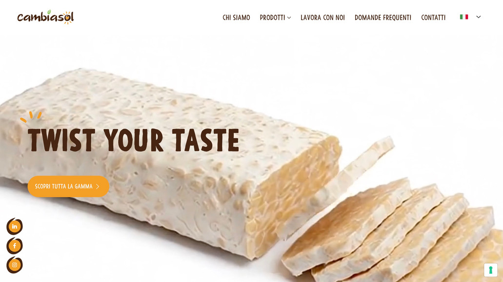 CambiaSol: Restyling sito web