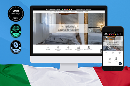 Casa Gallo Firenze: Realizzazione di un nuovo sito web per casa vacanze con integrazione di una piattaforma di prenotazione completamente personalizzata utilizzando Wix Velo. Il progetto include la creazione di un'interfaccia utente intuitiva, la gestione delle disponibilità, il sistema di pagamento sicuro e la personalizzazione delle funzionalità di prenotazione per soddisfare le esigenze specifiche della struttura.