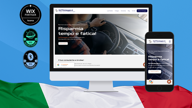 NLTNoleggio.it: La riprogettazione del sito NLTnoleggio.it ha semplificato la navigazione e migliorato l'estetica, rendendolo più intuitivo e visivamente accattivante. È stato ottimizzato per dispositivi mobili e arricchito con contenuti informativi chiari, migliorando l'esperienza utente e facilitando la ricerca e la prenotazione dei servizi di noleggio.
