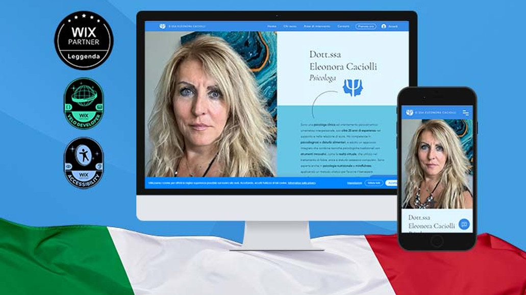 Dott.ssa E. Caciolli: Progettazione e Realizzazione Nuovo Sito Web per psicologa