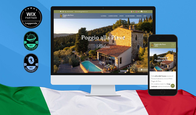 poggio alla pieve : Riprogettazione grafica (ottimizzazione UX/UI)  e SEO