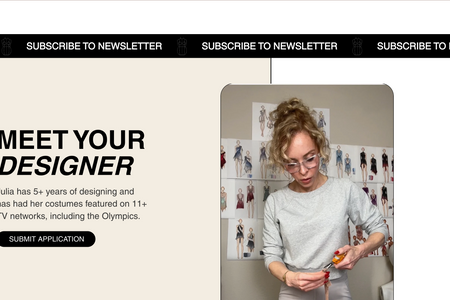 JUJU Designs: JUJU is a Costume Designer specializing in custom aterlier. With custom code and no-code animations, this WIX Studio website brings our clients designs to life and guides you to the final call to action in an immersive and captivating way.

We laid a strong foundation by beginning with brand strategy and a brand revamp before expanding her brand positioning on a high-converting and engaging custom website.