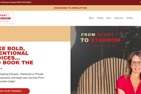 Lisa London: Website Redesign