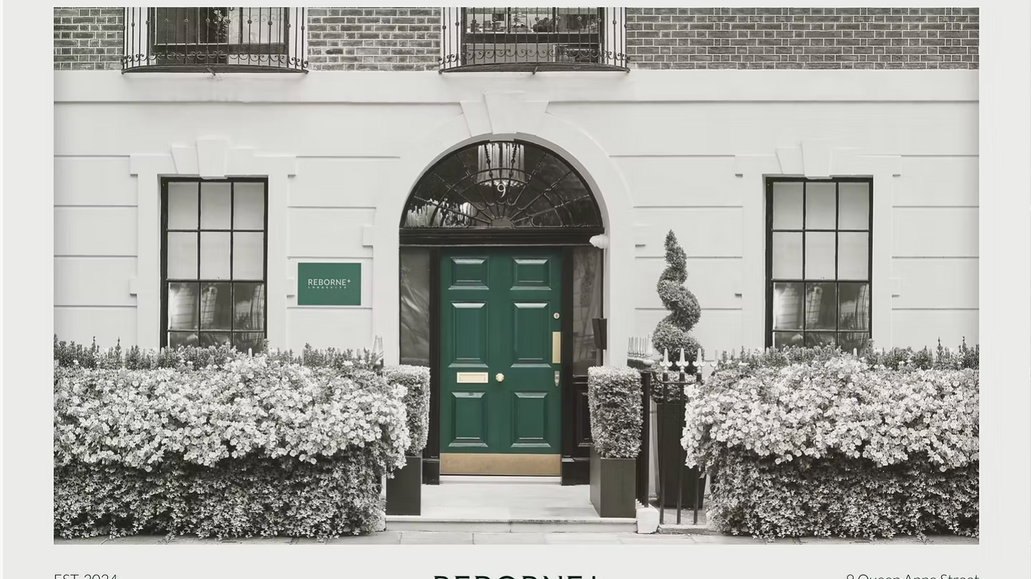 Reborne Longevity: A composed digital experience for a luxury longevity clinic in Central London.