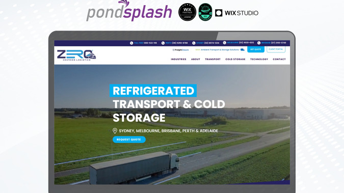 Zero Degrees Logistics: Advanced Website Design, Logo Design, SEO, Business Stationery, VoIP Phone System, Digital Marketing, Google Ads