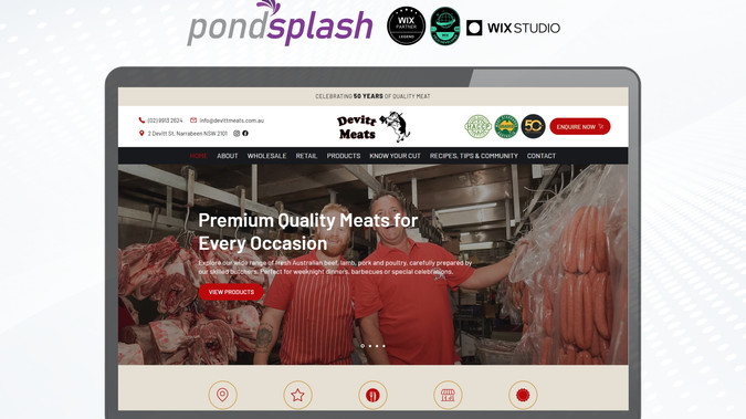 Devitt Meats: We partnered with Devitt Meats, a Sydney based wholesale and retail butcher, to deliver a high performing website that supports both brand credibility and commercial outcomes.

The project focused on advanced website design with a strong emphasis on user experience, clear navigation, and conversion driven layouts. The site structure was carefully planned to help customers quickly access product information, wholesale details, and key contact pathways, while maintaining a clean and professional visual identity.

A custom CMS with dynamic item pages was implemented, enabling efficient management of products and content while ensuring consistency and scalability as the business grows. This approach allows new items and updates to be published quickly without compromising design or usability.

From an SEO perspective, we configured essential and advanced SEO foundations to support local and organic search visibility across Sydney and surrounding areas. This included structured content, metadata optimisation, performance enhancements, and technical SEO best practices to improve discoverability and long term search performance.

Key outcomes:
- Advanced website design for a wholesale and retail food business
- Custom CMS with dynamic item pages for scalable content management
- UX focused layouts designed to support engagement and conversions
- Essential and advanced SEO configuration targeting Sydney based search intent
