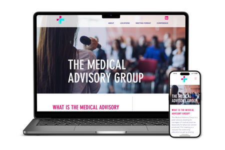 The Medical Advisory Group: Custom website design for an IT company that hosts education and information sessions for medical practices.